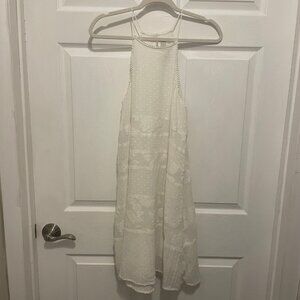 Loft White Eyelet Sleeveless Dress- 25% Off Two or More Items